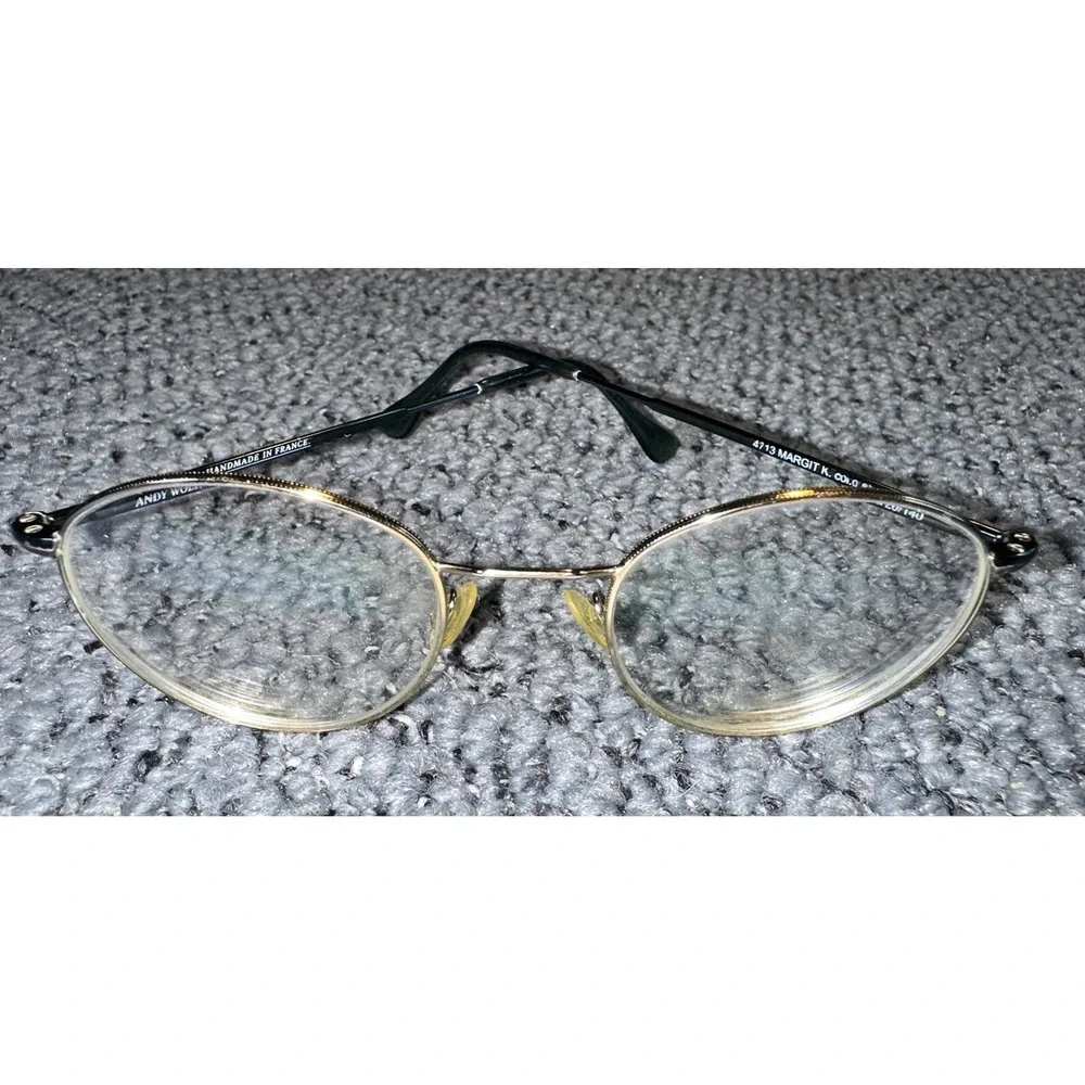 Andy Wolf 4713 Margit K.‎ Eye Glasses Gold Green Frames Only - Picture 11 of 12